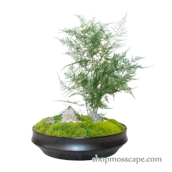 Couple Horses Thirst on River | Bonsai-scape (5-007 w/ AF)